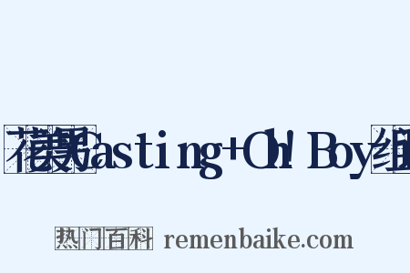 花美男Casting+Oh!Boy组词是什么意思的图片